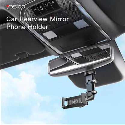 Universal 360 Rotating Mirror Car Phone Mount