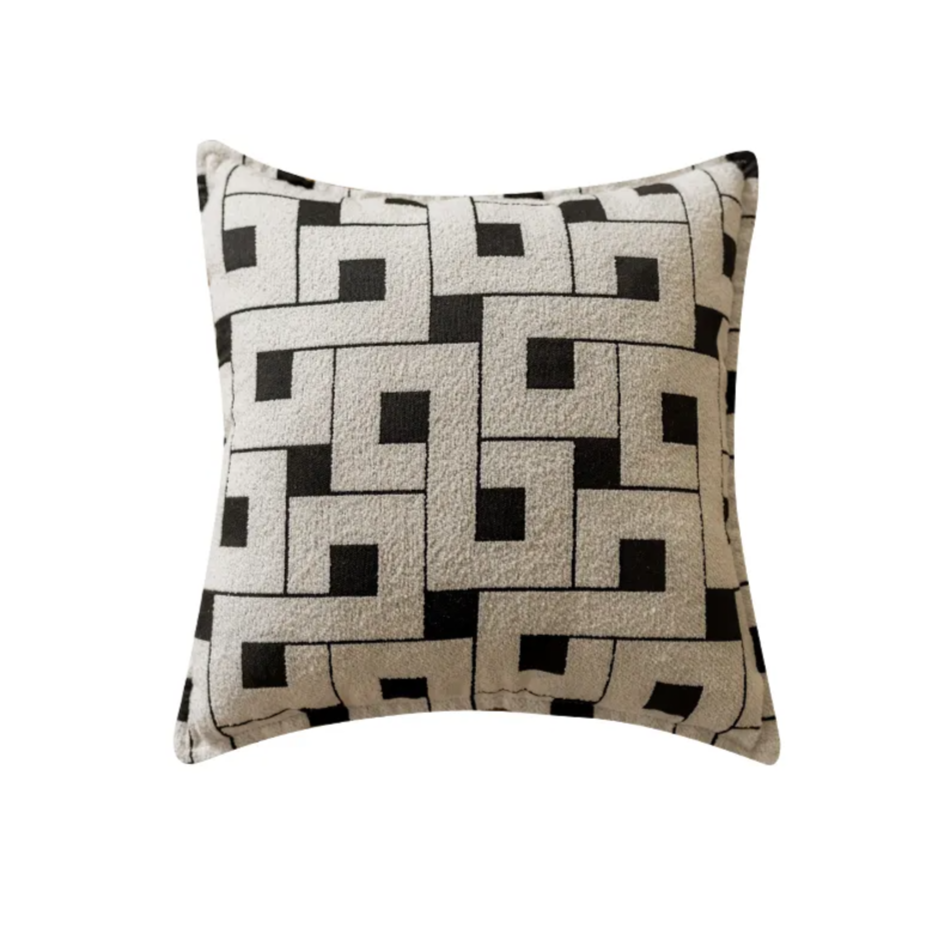 Beige black and white (cushion Cover)